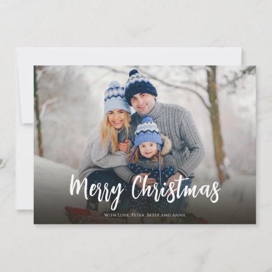 クリスマスミニマルグリーンドットシンプルフェスティバル2写真 シーズンカード (正面)