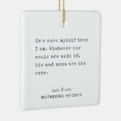 クリスマスミニマルタイプライター |パーソナライズされた文字 セラミックオーナメント (右)