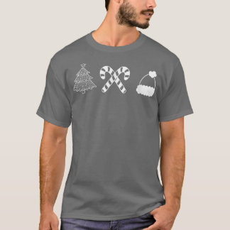 クリスマスミニマルデザイン Tシャツ