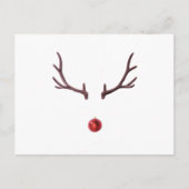クリスマスミニマルトナカイ シーズンポストカード (正面)