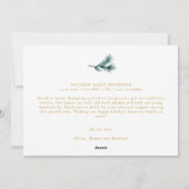 クリスマスミニマルハートパインファミリーベビー2枚 シーズンカード (裏面)