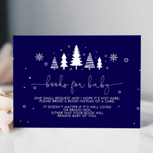 クリスマスミニマル赤ちゃんシャワーベビー用ブック エンクロージャーカード