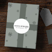 クリスマスミニマル |とメリー明るいシンプル ラウンドシール