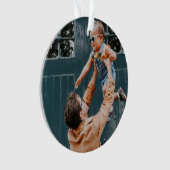 クリスマスミニマル |とメリーBrightのシンプル写真 オーナメント (正面)