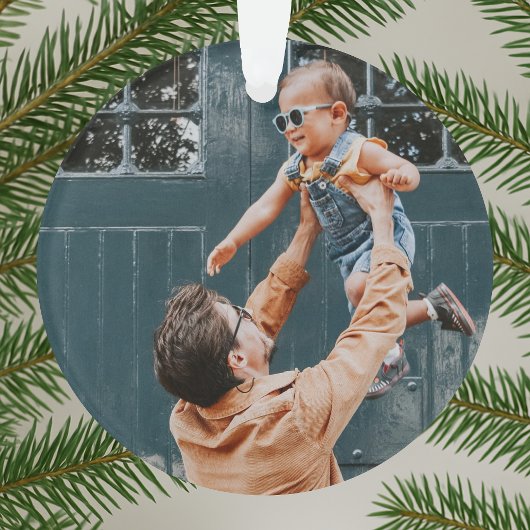 クリスマスミニマル |と明メリーるい写真オリーブ オーナメント