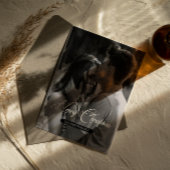 クリスマスミニマル |白シンプル黒の写真 ポストカード