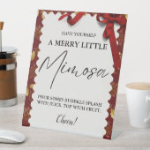 クリスマスミモサバーサインファミリーブランチ 台座サイン (インサイチュ)