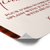 クリスマスミモサバーサインブライダルシャワーブランチ ポスター (角)