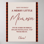 クリスマスミモサバーサインブライダルシャワーブランチ ポスター (正面)