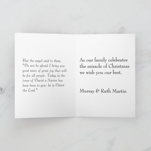 クリスマスミュージカルエンジェル シーズンカード (内部)