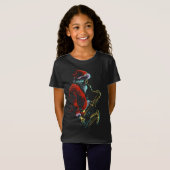 クリスマスミュージカルサンタハサックスの贈り物 Tシャツ (正面フル)