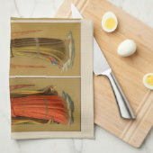 クリスマスミュージシャンエンジェルス,ヴィンテージルネッサンス キッチンタオル (四つ折り)