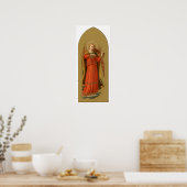 クリスマスミュージシャンエンジェルス，ヴィンテージルネッサンス ポスター (キッチン)