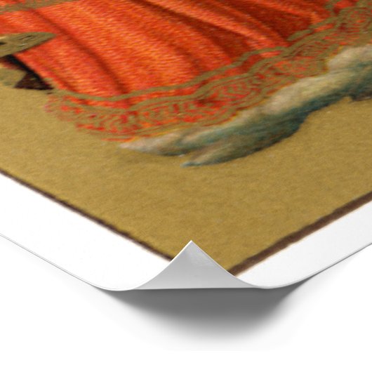 クリスマスミュージシャンエンジェルス，ヴィンテージルネッサンス ポスター (角)