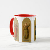 クリスマスミュージシャンエンジェルス，ヴィンテージルネッサンス マグカップ (正面左)