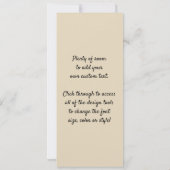 クリスマスミュージシャンエンジェルス，ヴィンテージルネッサンス 招待状 (裏面)