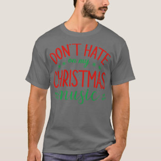 クリスマスミュージックのクリスマスおもしろいMを嫌いにしない Tシャツ