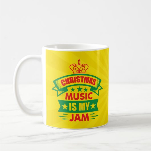 クリスマスミュージックはMy Jam-86254 コーヒーマグカップ (左)