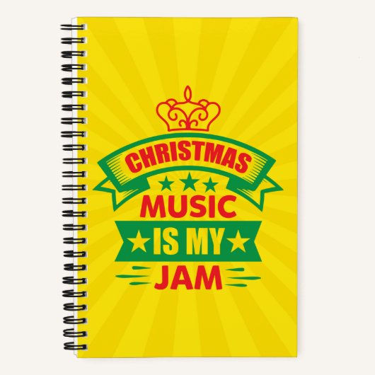 クリスマスミュージックはMy Jam-86254 ノートブック (正面)
