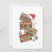 クリスマスミュージックカセットテープ サンキューカード (正面)