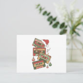 クリスマスミュージックカセットテープ ポストカード (スタンド正面)