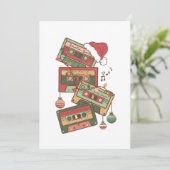 クリスマスミュージックカセットテープ 招待状 (スタンド正面)