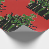 クリスマスミュージックキャロルシンガーゴスペル合唱団 ラッピングペーパー (角)