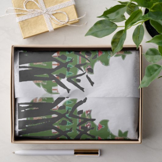 クリスマスミュージックキャロルシンガーゴスペル合唱団 薄葉紙 (ギフト)