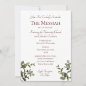 クリスマスミュージックコンサート 招待状 (正面)