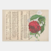 クリスマスミュージックシートの切り離し – セット1 ラッピングペーパーシート (正面2)