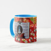 クリスマスミュージックブックコーヒーマグ(カップ) マグカップ (正面左)