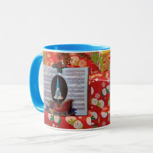クリスマスミュージックブックコーヒーマグ(カップ) マグカップ (正面左)