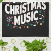 クリスマスミュージックミュージシャンは早すぎることはない キッチンタオル (折り畳み)