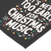 クリスマスミュージックミュージシャンは早すぎることはない ショートテーブルランナー (コーナー)