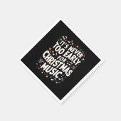 クリスマスミュージックミュージシャンは早すぎることはない スタンダードカクテルナプキン (角)