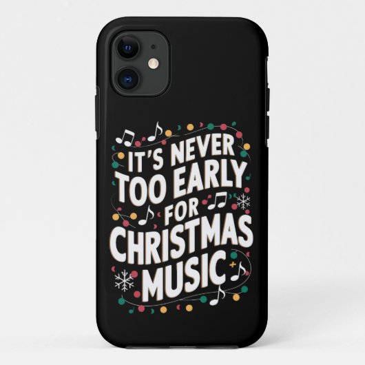 クリスマスミュージックミュージシャンは早すぎることはない Case-Mate iPhoneケース (裏面)