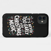 クリスマスミュージックミュージシャンは早すぎることはない Case-Mate iPhoneケース (裏面(横))