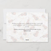 クリスマスミュージックヴァイオリンエレガントスクリプト シーズンカード (裏面)