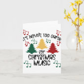 クリスマスミュージック先生1 カード (黄色い花)