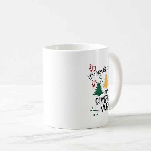 クリスマスミュージック先生1 コーヒーマグカップ (正面右)