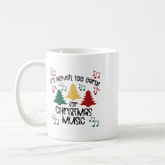 クリスマスミュージック先生1 コーヒーマグカップ (左)