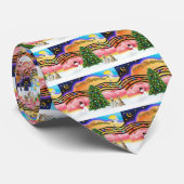 クリスマスミュージック2 -キツネテリア(2本の金髪) ネクタイ (ロール)