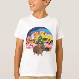 クリスマスミュージック2-ギニーブタ3 Tシャツ