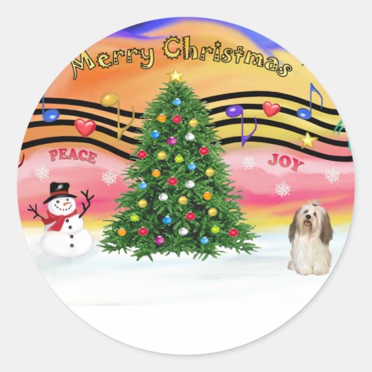 クリスマスミュージック2 - ハバニーズ2 ラウンドシール (正面)