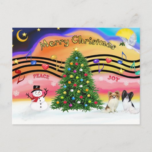 クリスマスミュージック2 -パピロン(2) シーズンポストカード (正面)