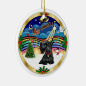 クリスマスミュージック3 – スコティッシュテリア#12 セラミックオーナメント (右)