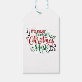 クリスマスミュージック ギフトタグ (正面)
