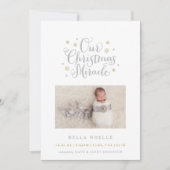 クリスマスミラクルホリデーフォトカード シーズンカード (正面)