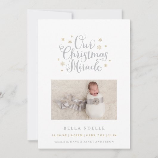 クリスマスミラクルホリデーフォトカード シーズンカード