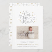 クリスマスミラクルホリデーフォトカード シーズンカード